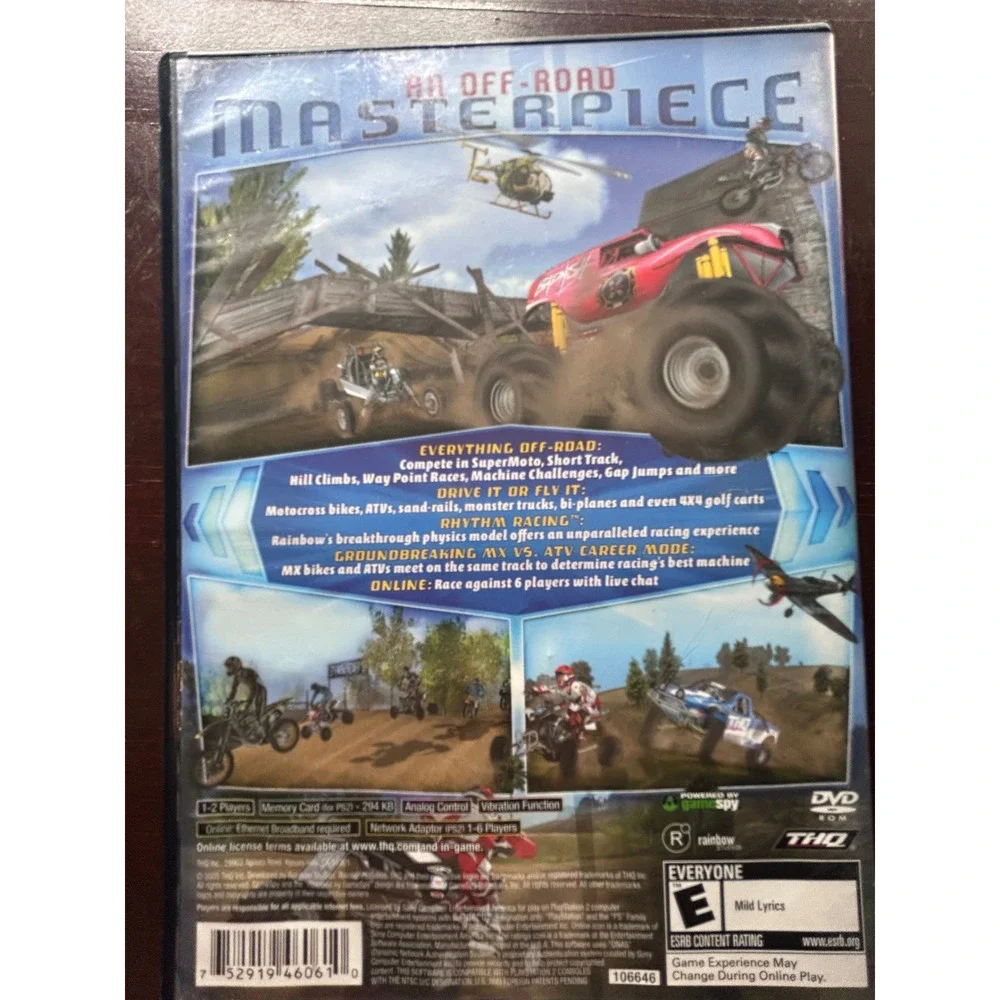 MX vs ATV Unleashed Sony PlayStation 2 PS2 Greatest Hits THQ Racing Game-Tested